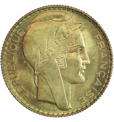 Essai de 10 Francs Turin en Bronze Aluminium