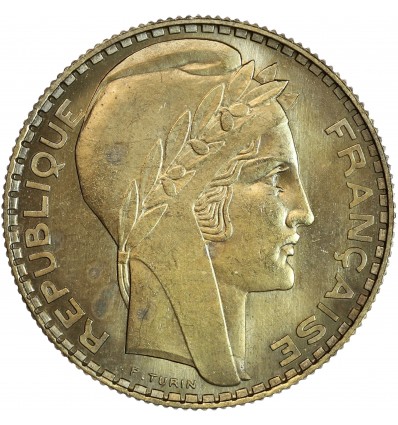 Essai de 10 Francs Turin en Bronze Aluminium