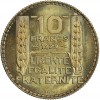 Essai de 10 Francs Turin en Bronze Aluminium