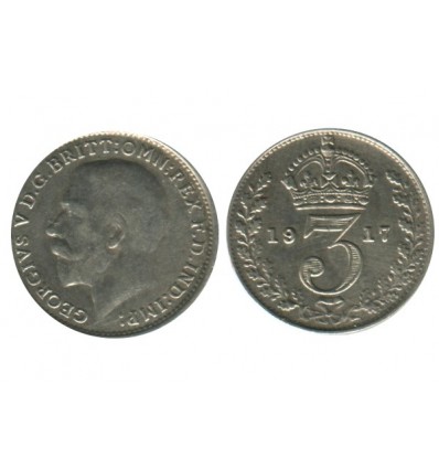 3 Pence Georges V Grande Bretagne Argent - Grande Bretagne