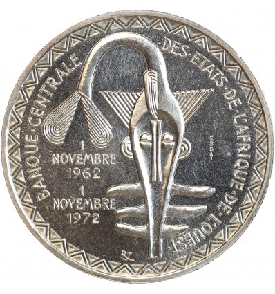 Essai de 500 Francs Afrique de l'Ouest (Etats) Argent