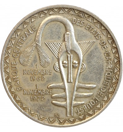 500 Francs - Etats de l'Afrique de l'Ouest Argent