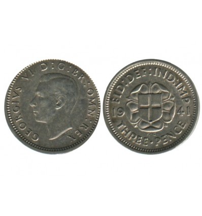 3 Pence Georges VI Grande Bretagne Argent - Grande Bretagne