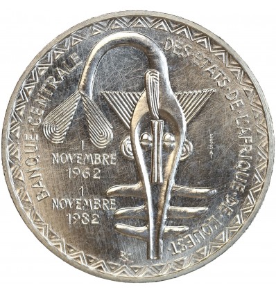 Essai de 5000 Francs Afrique de l'Ouest (Etats) Argent