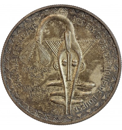 5000 Francs - Afrique de l'Ouest (Etats) Argent
