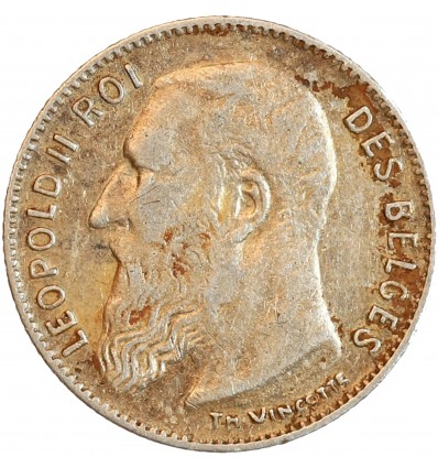 50 Centimes Léopold II - Belgique Argent