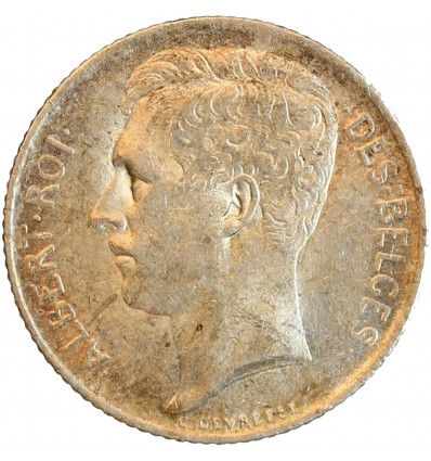 50 Centimes Albert Ier - Belgique Argent