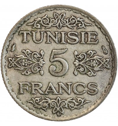 5 Francs Tunisie Argent