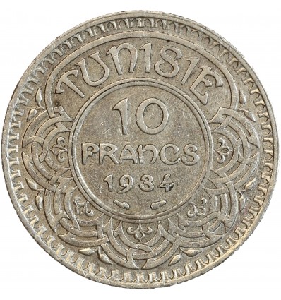 10 Francs - Tunisie Argent