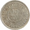 10 Francs - Tunisie Argent