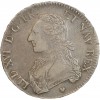Buste de Louis XVI à gauche en habit de cour, les cheveux noués par un ruban