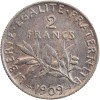 Avers : la Semeuse, symbole de la République Française

Revers : rameaux d'olivier sous la valeur faciale