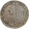 Buste de Louis XVI à gauche en habit de cour, les cheveux noués par un ruban