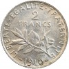 Avers : la Semeuse, symbole de la République Française

Revers : rameaux d'olivier sous la valeur faciale