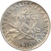 Avers : la Semeuse, symbole de la République Française

Revers : rameaux d'olivier sous la valeur faciale