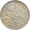 Avers : la Semeuse, symbole de la République Française

Revers : rameaux d'olivier sous la valeur faciale