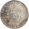 Avers : la Semeuse, symbole de la République Française

Revers : rameaux d'olivier sous la valeur faciale