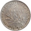Avers : la Semeuse, symbole de la République Française

Revers : rameaux d'olivier sous la valeur faciale