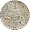 Avers : la Semeuse, symbole de la République Française

Revers : rameaux d'olivier sous la valeur faciale