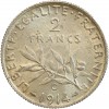 Avers : la Semeuse, symbole de la République Française

Revers : rameaux d'olivier sous la valeur faciale