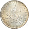 Avers : la Semeuse, symbole de la République Française

Revers : rameaux d'olivier sous la valeur faciale