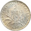 Avers : la Semeuse, symbole de la République Française

Revers : rameaux d'olivier sous la valeur faciale