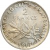 Avers : la Semeuse, symbole de la République Française

Revers : rameaux d'olivier sous la valeur faciale