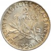 Avers : la Semeuse, symbole de la République Française

Revers : rameaux d'olivier sous la valeur faciale