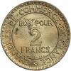 Avers : Mercure assis à gauche tenant un caducée et appuyé sur un gouvernail

Revers : BON POUR / 2 / FRANCS - légende autour