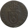 tête laurée âgée de Louis XV à droite