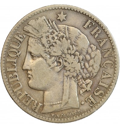 2 Francs Cérès Avec Légende