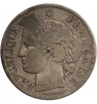 2 Francs Cérès Avec Légende Troisième République