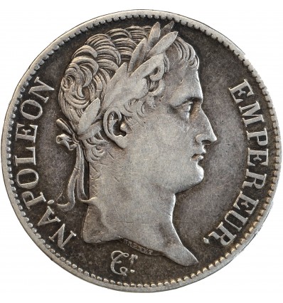 tête laurée de Napoléon Ier à droite