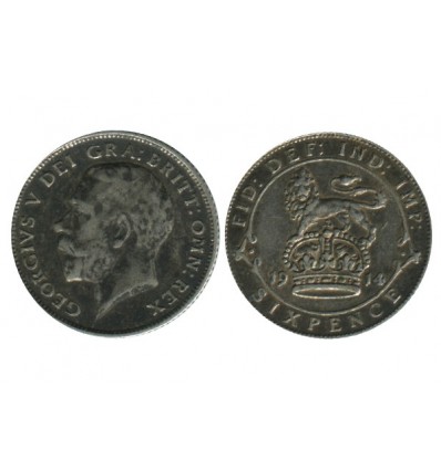 6 Pence Georges V Grande Bretagne Argent - Grande Bretagne