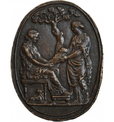 Médaille en Bronze de Baptême Uniface