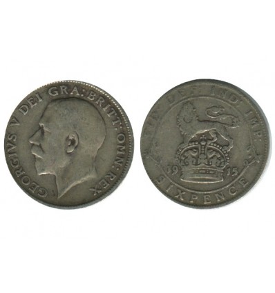 6 Pence Georges V Grande Bretagne Argent - Grande Bretagne