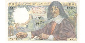 100 Francs Descartes - France 1944