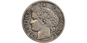 2 Francs Cérès Avec Légende Troisième République