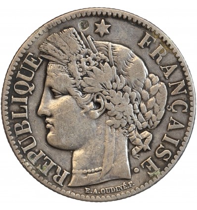 2 Francs Cérès Avec Légende Troisième République