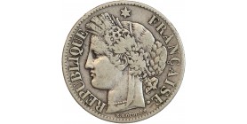 2 Francs Cérès Avec Légende Troisième République