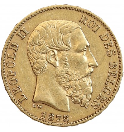 20 Francs Léopold II - Belgique