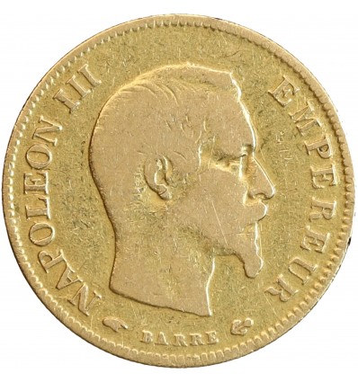 10 Francs Napoléon III Tête Nue