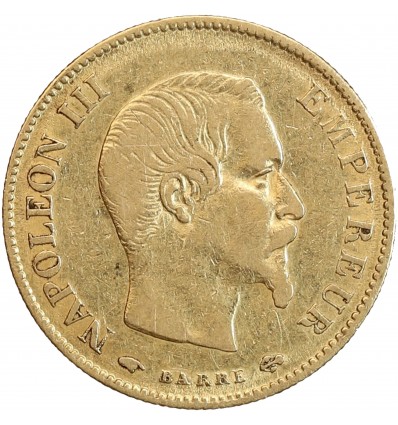 10 Francs Napoléon III Tête Nue