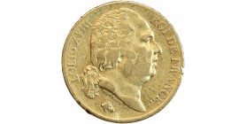 20 Francs Louis XVIII Buste Nu