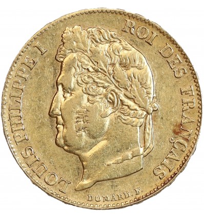 20 Francs Louis-Philippe Ier Tête Laurée