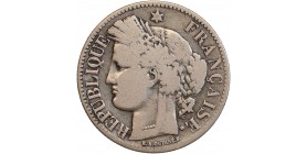 2 Francs Cérès Avec Légende Gouvernement de Défense Nationale