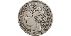 2 Francs Cérès Sans Légende Gouvernement de Défense Nationale