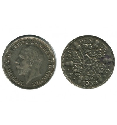 6 Pence Georges V Grande Bretagne Argent - Grande Bretagne