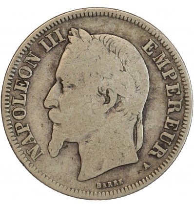 2 Francs Napoléon III Tête Laurée