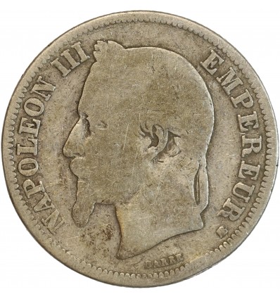 2 Francs Napoléon III Tête Laurée
